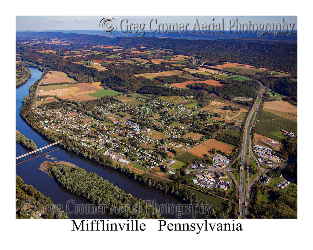 Aerial Photo of Mifflinville, Pennsylvania