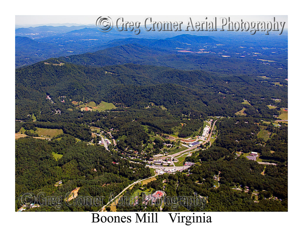 Aerial Photo of Boones Mill, Virginia