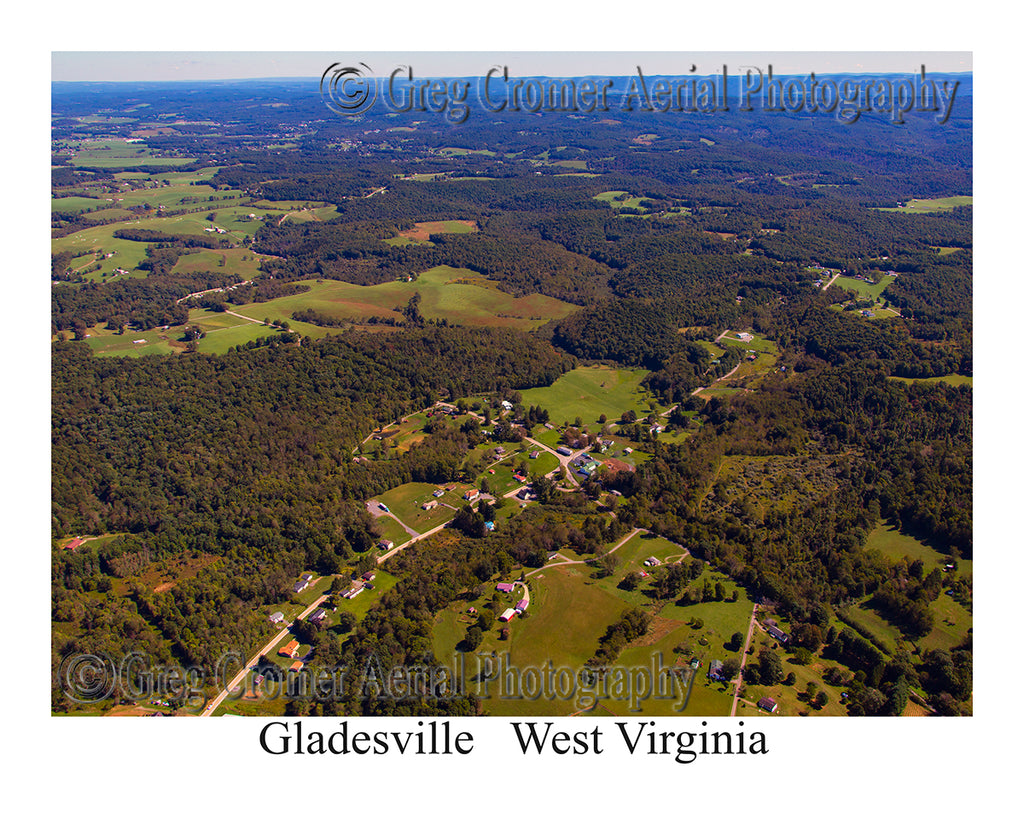 Aerial Photo of Gladesville, West Virginia