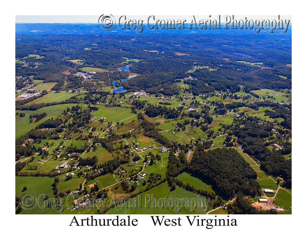 Aerial Photo of Arthurdale, West Virginia