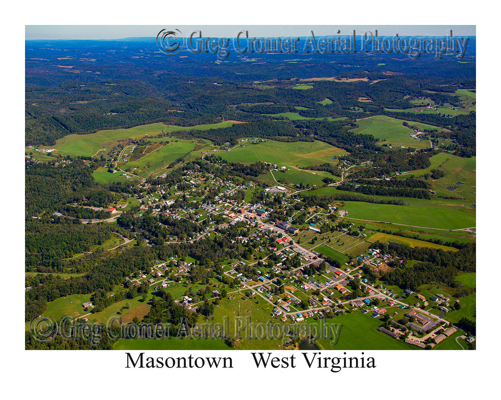 Aerial Photo of Masontown, West Virginia