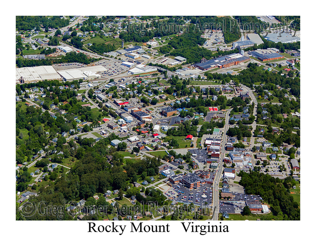 Aerial Photo of Rocky Mount, Virginia