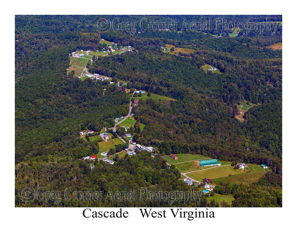 Aerial Photo of Cascade, West Virginia