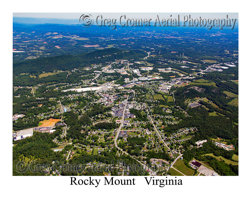 Aerial Photo of Rocky Mount, Virginia