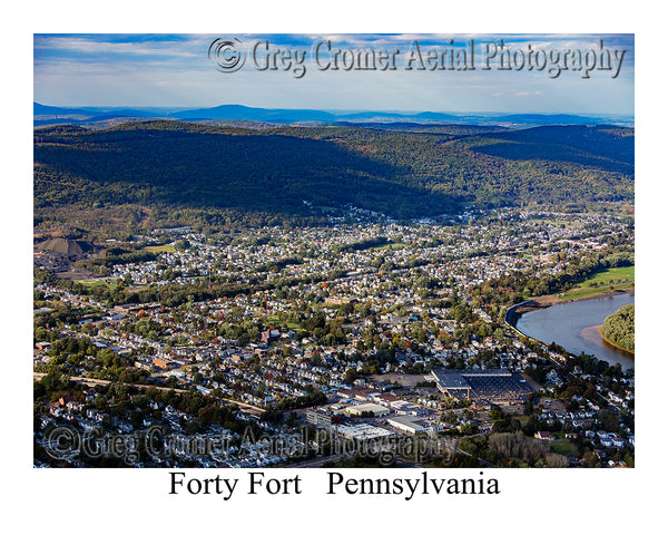 Aerial Photo of Forty Fort, Pennsylvania