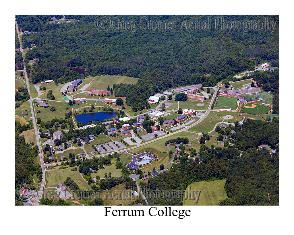 Aerial Photo of Ferrum College - Ferrum, Virginia