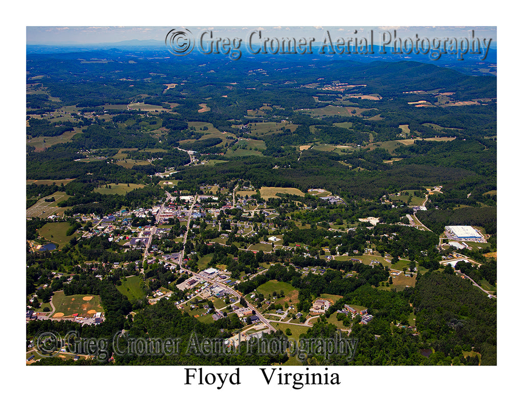 Aerial Photo of Floyd, Virginia