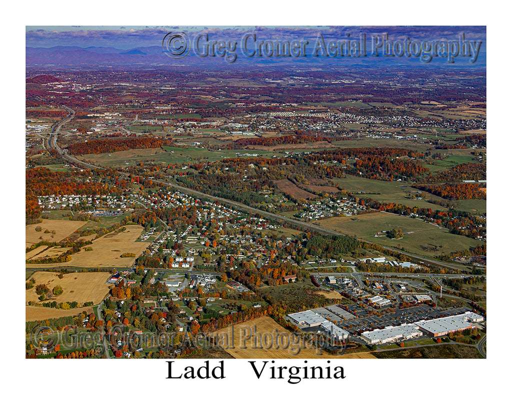 Aerial Photo of Ladd, Virginia