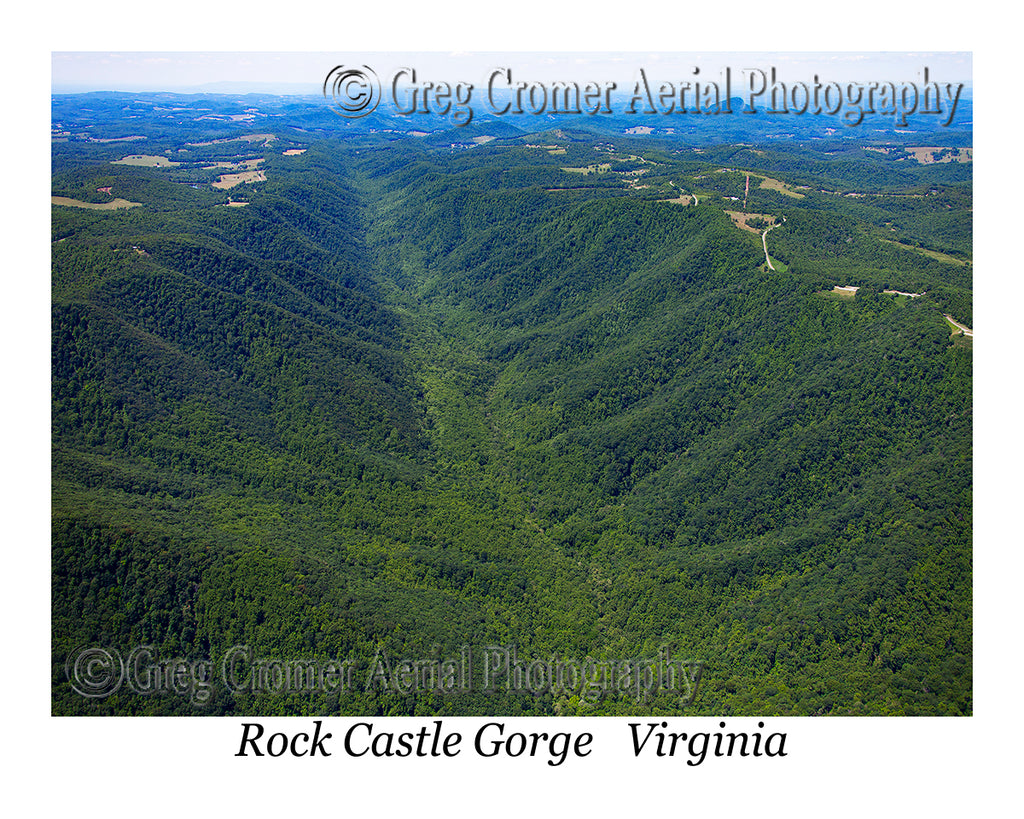 Aerial Photo of Rock Castle Gorge - Patrick County, Virginia