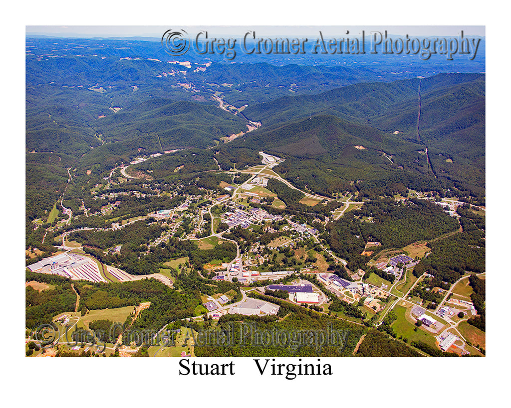 Aerial Photo of Stuart, Virginia