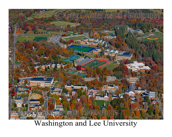 Aerial Photo of Washington and Lee University - Lexington, Virginia