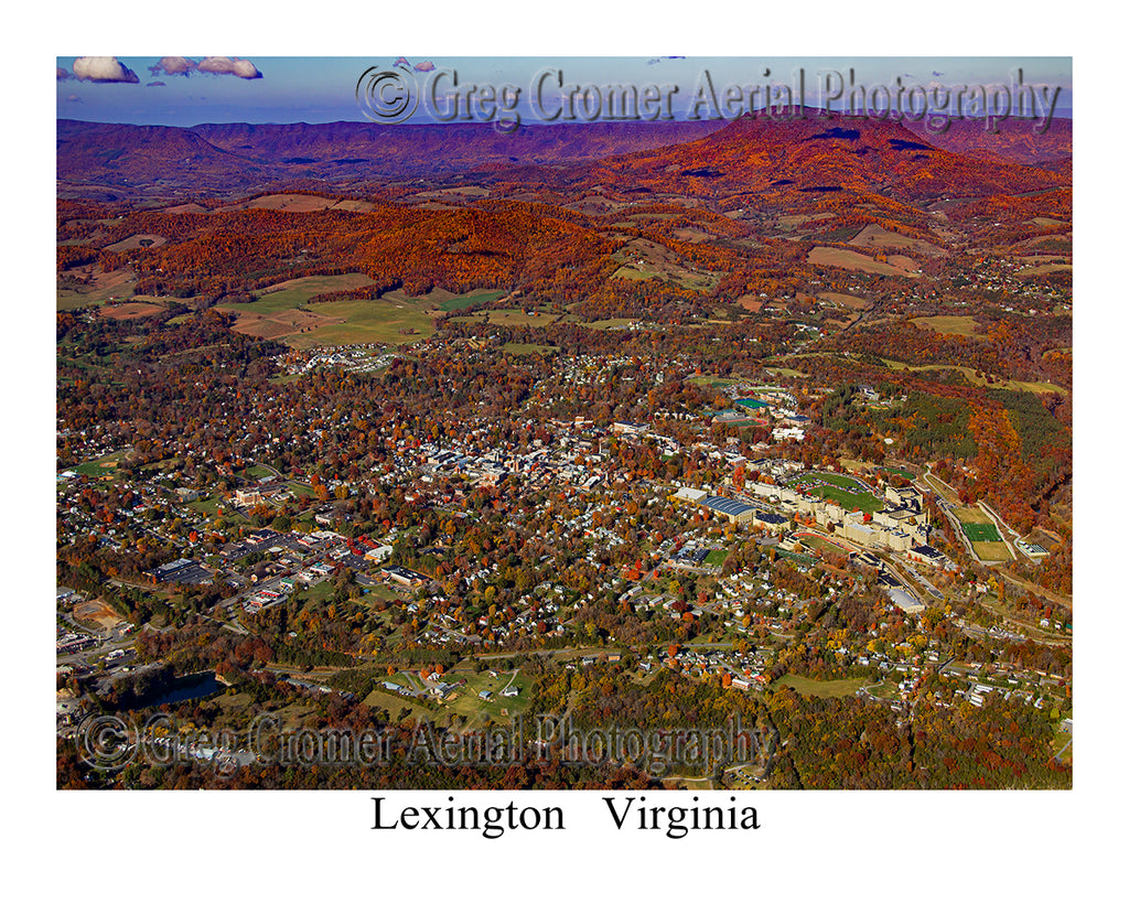 Aerial Photo of Lexington, Virginia