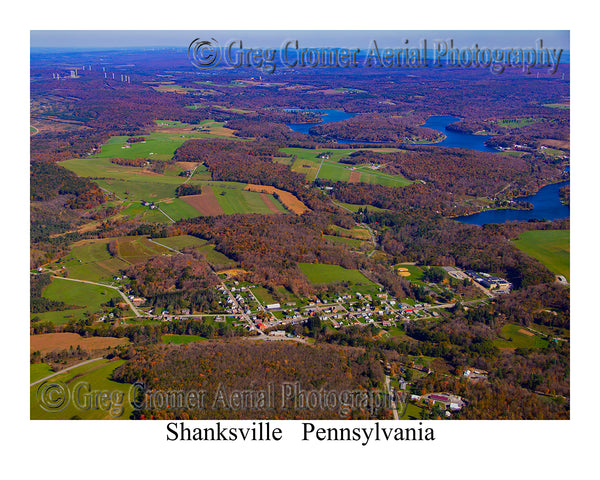 Aerial Photo of Shanksville, Pennsylvania