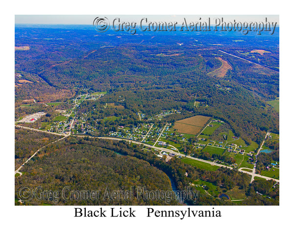 Aerial Photo of Black Lick, Pennsylvania