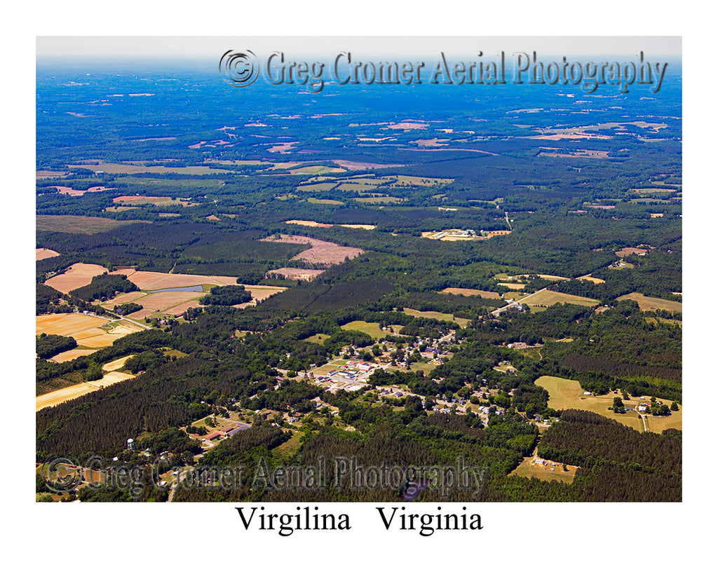Aerial Photo of Virgilina, Virginia