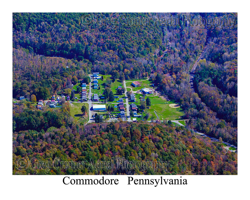 Aerial Photo of Commodore, Pennsylvania