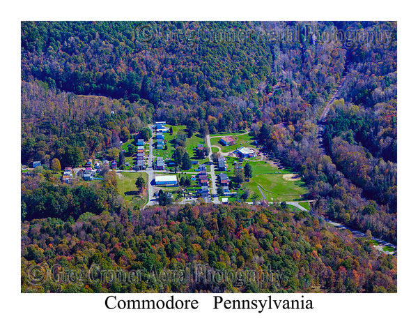 Aerial Photo of Commodore, Pennsylvania