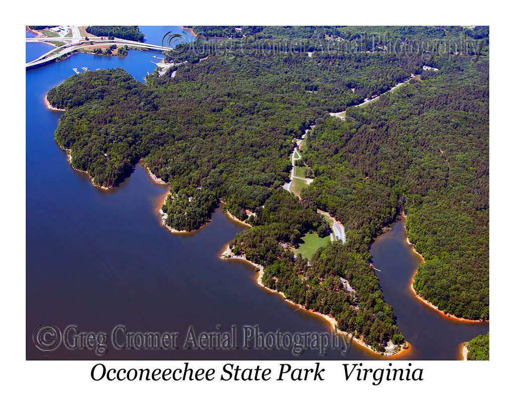 Aerial Photo of Occoneechee State Park - Clarksville, Virginia