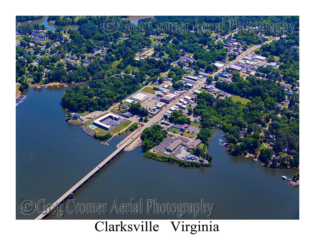 Aerial Photo of Clarksville, Virginia