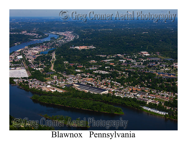 Aerial Photo of Blawnox, Pennsylvania