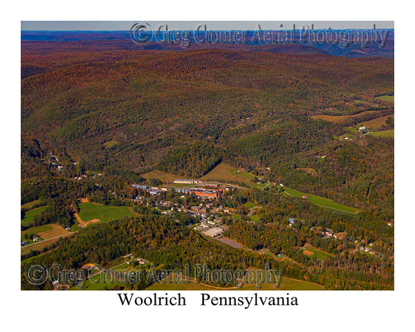Aerial Photo of Woolrich, Pennsylvania