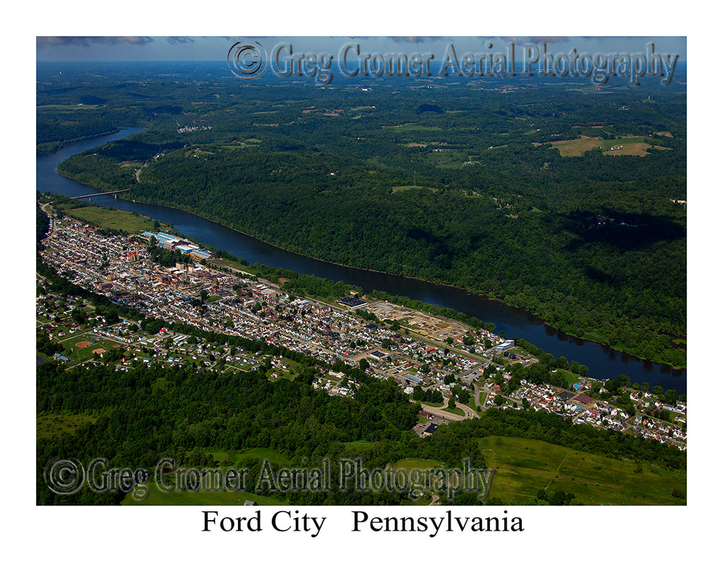 Aerial Photo of Ford City, Pennsylvania