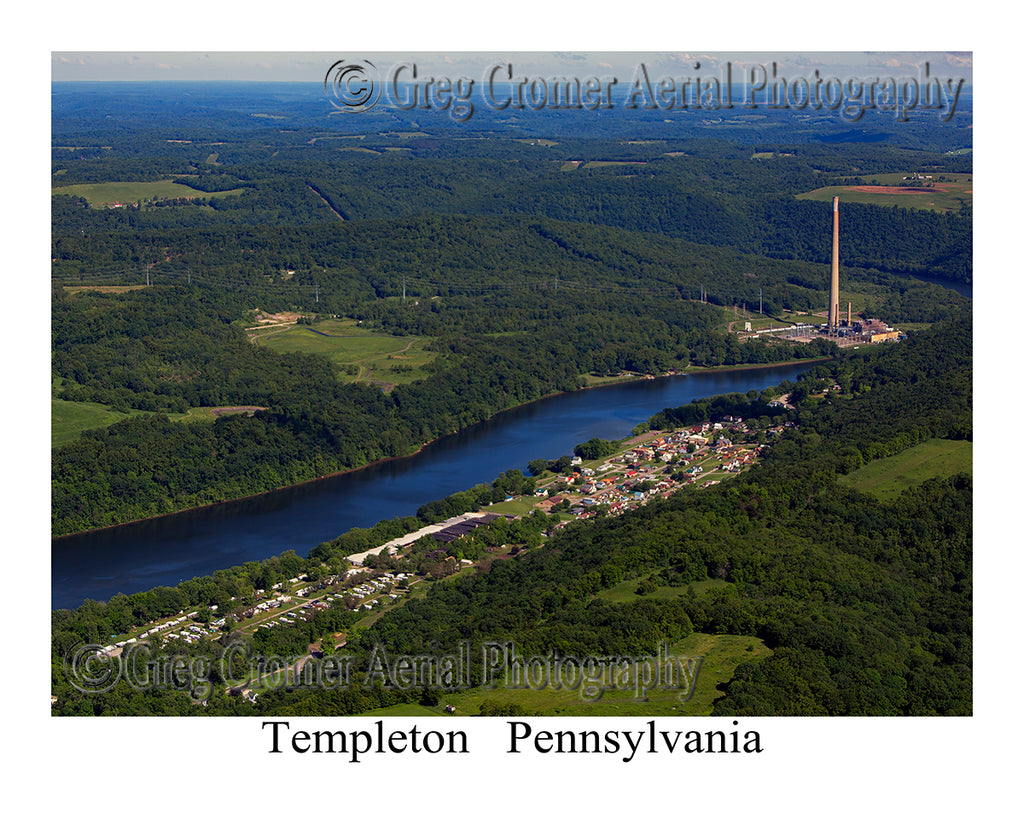 Aerial Photo of Templeton, Pennsylvania