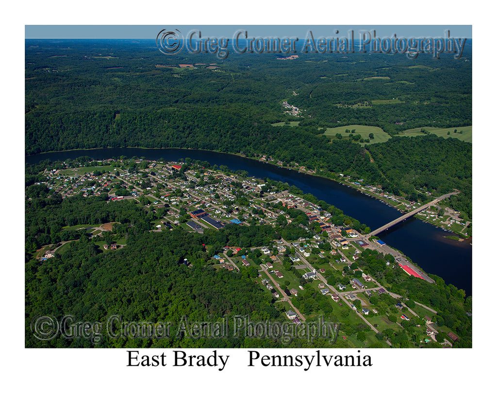 Aerial Photo of East Brady, Pennsylvania