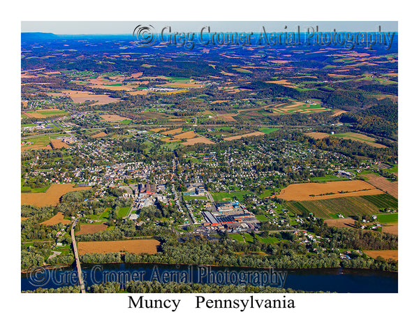 Aerial Photo of Muncy, Pennsylvania