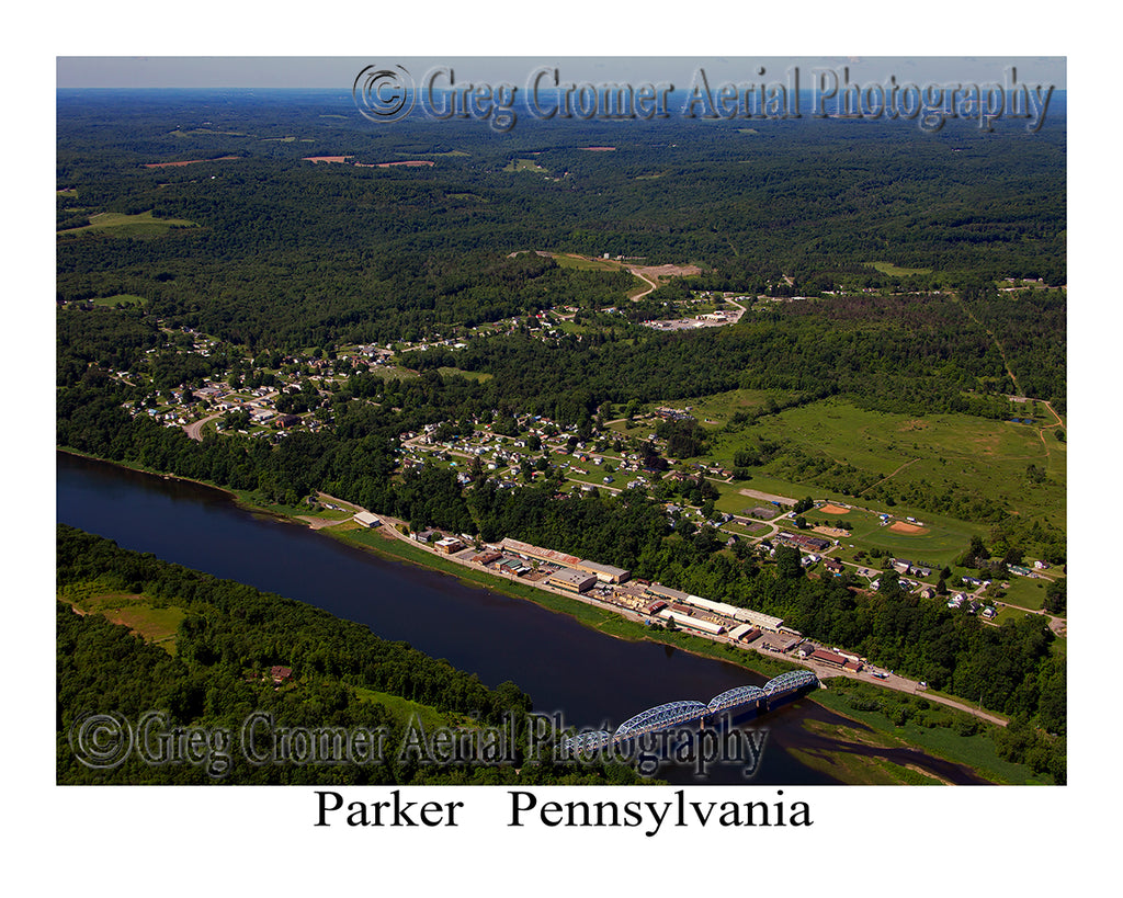 Aerial Photo of Parker, Pennsylvania