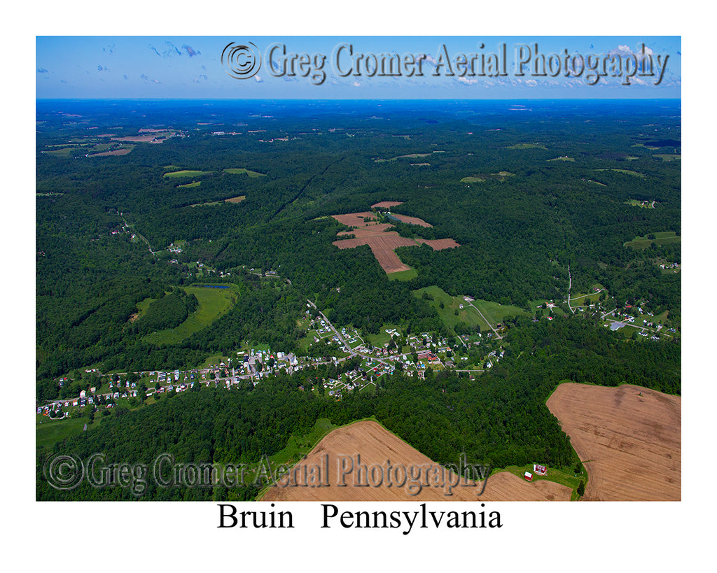 Aerial Photo of Bruin, Pennsylvania