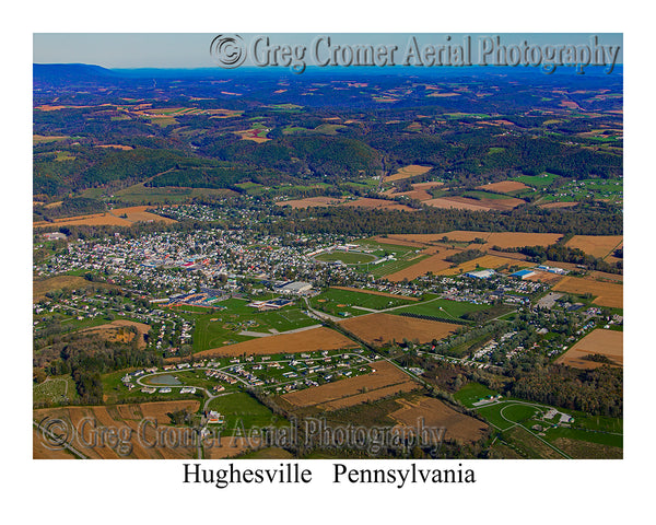Aerial Photo of Hughesville, Pennsylvania