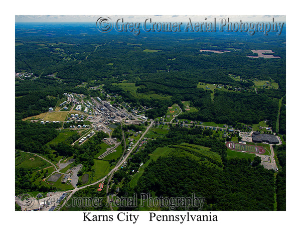 Aerial Photo of Karns City, Pennsylvania