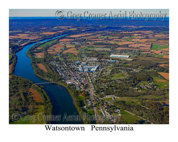 Aerial Photo of Watsontown, Pennsylvania