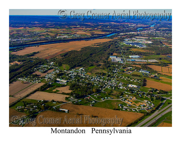 Aerial Photo of Montandon, Pennsylvania