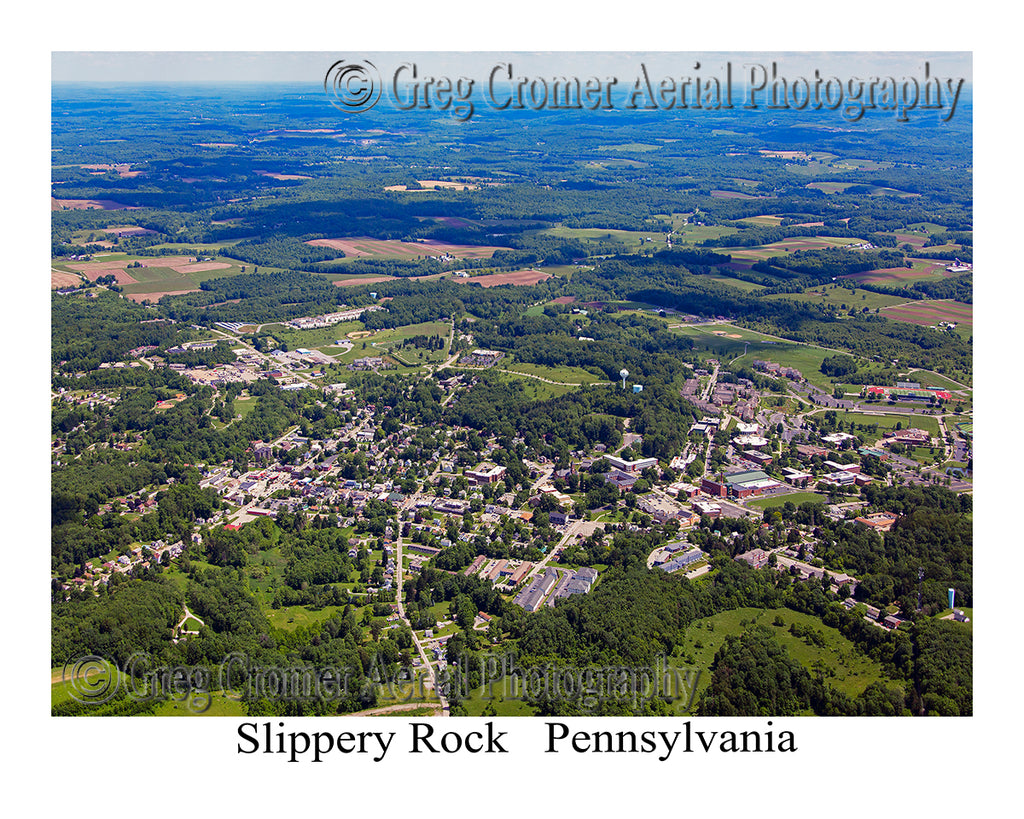 Aerial Photo of Slippery Rock, Pennsylvania