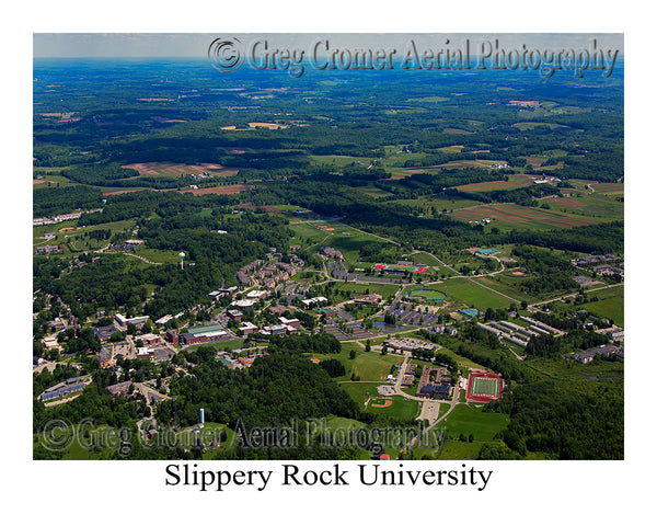 Aerial Photo of Slippery Rock University, Pennsylvania