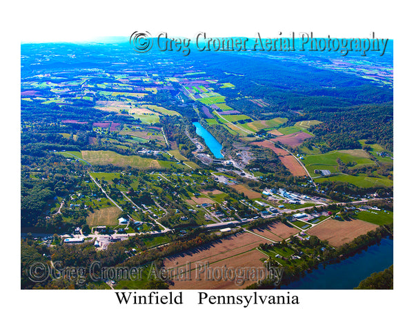 Aerial Photo of Winfield, Pennsylvania