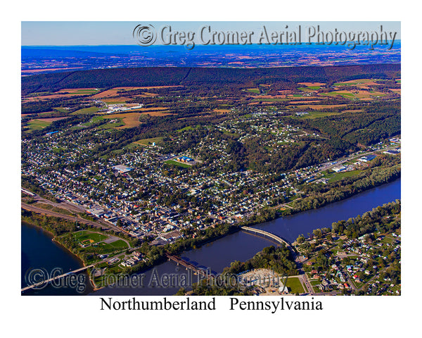 Aerial Photo of Northumberland, Pennsylvania