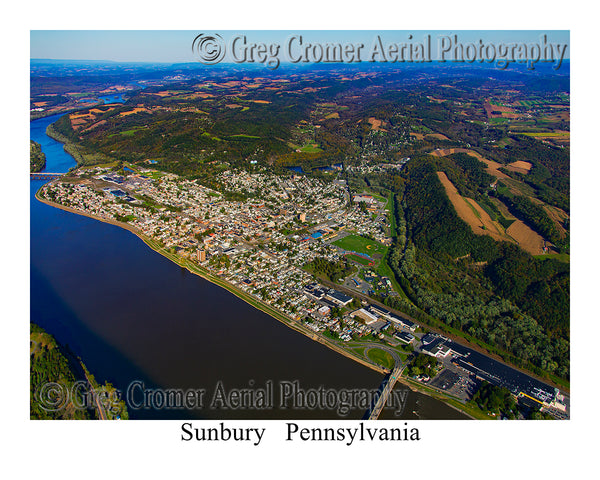 Aerial Photo of Sunbury, Pennsylvania