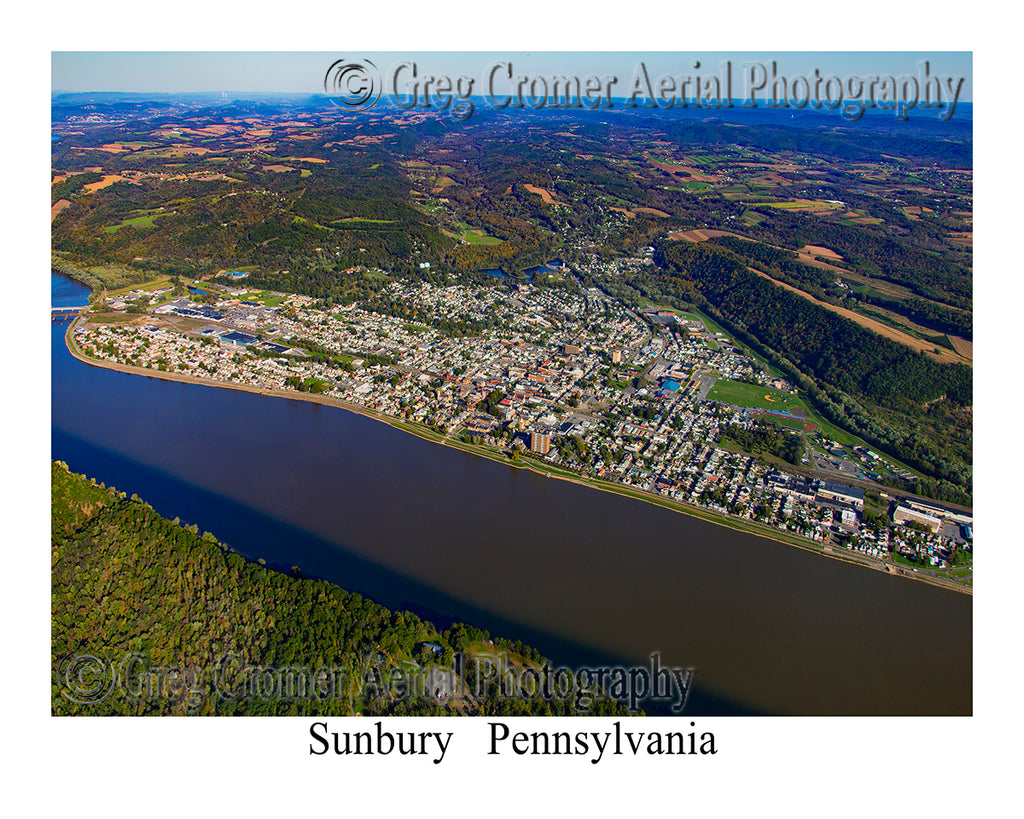 Aerial Photo of Sunbury, Pennsylvania