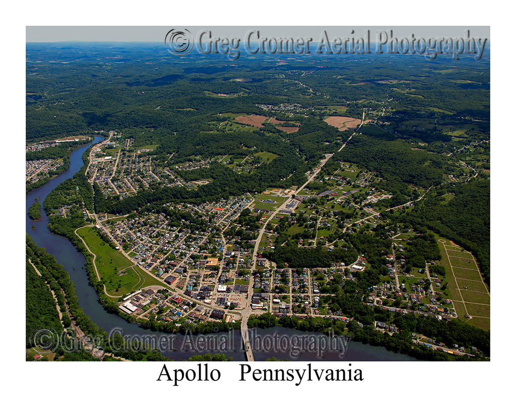 Aerial Photo of Apollo, Pennsylvania