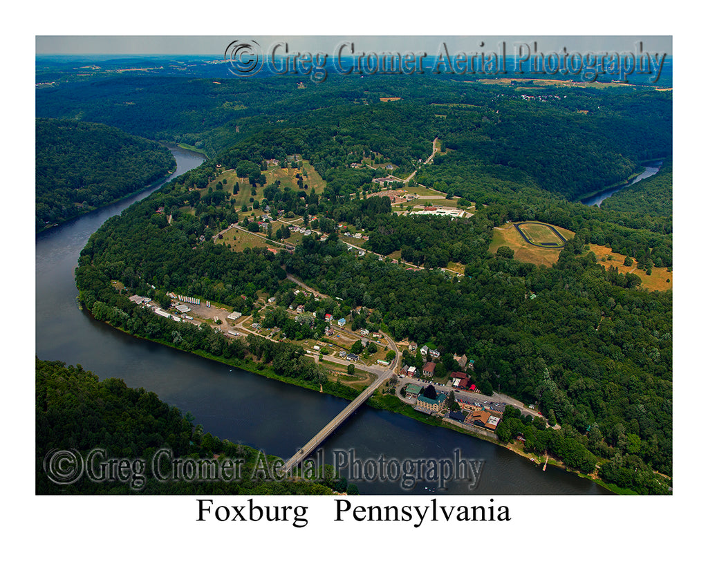 Aerial Photo of Foxburg, Pennsylvania