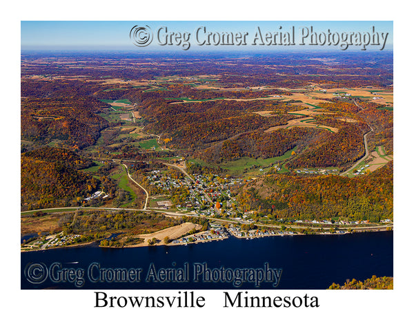Aerial Photo of Brownsville, Minnesota