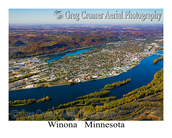 Aerial Photo of Winona, Minnesota