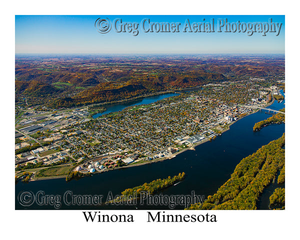 Aerial Photo of Winona, Minnesota
