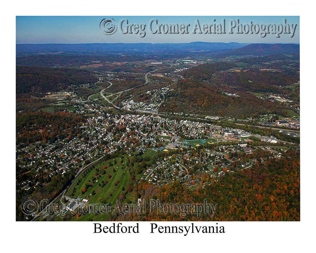 Aerial Photo of Bedford, Pennsylvania