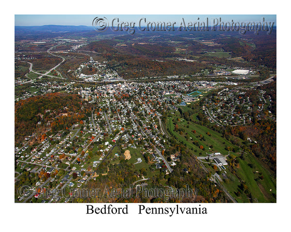 Aerial Photo of Bedford, Pennsylvania