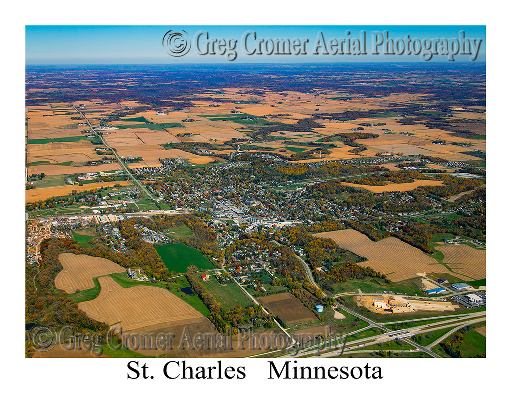 Aerial Photo of St. Charles, Minnesota