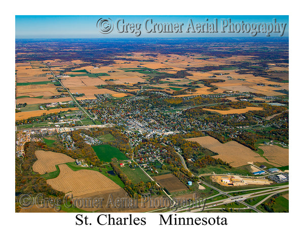 Aerial Photo of St. Charles, Minnesota